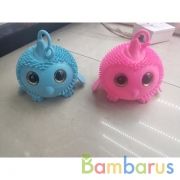 Игрушка пластизоль совенок 10см с блест.глазками, со светом, на тянучке в дисплее уп-12шт в кор.12уп | фото №0