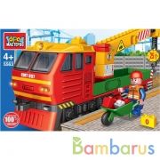 Конструктор ремонтный ТЕПЛОВОЗ, 113 дет. Город мастеров в кор.2*18шт | фото №0