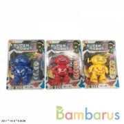 Заводная игрушка робот, стреляет дисками, в ассорт. на карт. в кор.2*216шт | фото №0