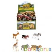 ДИКИЕ ЖИВОТНЫЕ АФРИКИ "ИГРАЕМ ВМЕСТЕ" 12 АСС. 6" В ДИСПЛЕЕ (РУСС. УП.) УП-48ШТ в кор.2уп | фото №0