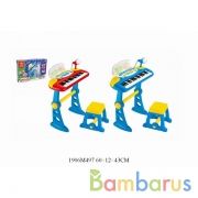 Электроорган на бат. с микрофоном+ стул BO-24-1 в кор. в кор.6шт | фото №0