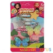 Акс-ры д/девочек СКАЗОЧНЫЙ ПАТРУЛЬ заколки украш. бабочки/звезды, 4шт МИЛАЯ ЛЕДИ уп-10шт в кор.100уп | фото №0