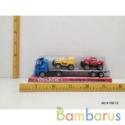 Автовоз инерц. с машинками, цвет в ассорт. в пласт. в кор.2*60шт | фото №0