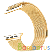 Ремешок Metalband для Apple Watch 38/40mm, миланский сетчатый (Золотой) | фото №0