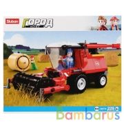 Конструктор пласт. комбайн с фигурками, 229дет. в русс. кор. в кор.32шт | фото №0