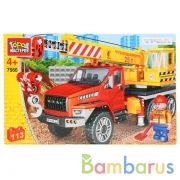 Конструктор "Город мастеров" урал некст кран, с фигуркой, 113дет. в русс. кор. в кор.2*18шт | фото №0