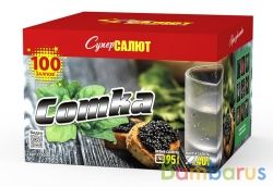 СуперСалют СС8200 Батарея салютов Сотка  (1,25&quot; х100) Фейерверк | фото №0