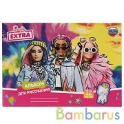 Альбом д/рис БАРБИ 12л, скр, диз 1, барби экстра Умка в кор.30шт | фото №0