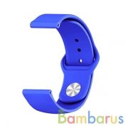 Сменный браслет 22мм (Amazfit GTR 47mm & Haylou LS05) однотонный (Синий) | фото №0