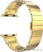 Ремешок Lyambda Canopus из нержавеющей стали для Apple Watch 42/44 (Золотой) | фото №0