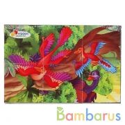 Набор из 6-и кубиков  ДИНОЗАВРЫ, пленка ИГРАЕМ ВМЕСТЕ в кор.54наб | фото №0