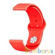 Сменный браслет 22мм (Amazfit GTR 47mm & Haylou LS05) однотонный (Красный) | фото №0