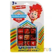 Логическая игра "ФИКСИКИ" кубик 3х3 с картинками,  блистер ТМ "ИГРАЕМ ВМЕСТЕ" в кор.2*144шт | фото №0