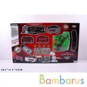 Железная дорога р/у свет+звук, длина полотна 170см 0662 в русс. кор. 69*41*9,5см в кор.8шт | фото №0