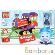 КОНСТРУКТОР "ГОРОД МАСТЕРОВ" ФИКСИКИ "ПАРОВОЗИК НОЛИКА" С ФИГУРКОЙ В РУСС. КОР. в кор.2*18шт | фото №0