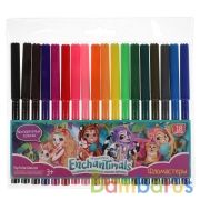 Фломастеры ЭНЧЕНТИМАЛС 18цв, круглые Умка в кор.6*12шт | фото №0