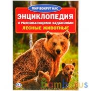 "УМКА". ЛЕСНЫЕ ЖИВОТНЫЕ (ЭНЦИКЛОПЕДИЯ А4 С РАЗВИВАЮЩИМИ ЗАДАНИЯМИ) 214Х290ММ, 16 СТР. в кор.30шт | фото №0