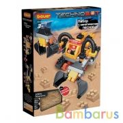 НАБОР С КИНЕТИЧЕСКИМ ПЕСКОМ, РОБОТОМ И ПИЛОТОМ В КОР. "TECHNOBOT" (ЖЕЛТЫЙ, СЕРЫЙ, ЧЕРН.) в кор.5шт | фото №0