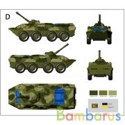 ТАНК ВС МЕТАЛЛ. ИНЕРЦ. СВЕТ+ЗВУК, РУССИФИЦ. 6409 В РУСС. КОР. в кор.2*48шт | фото №0