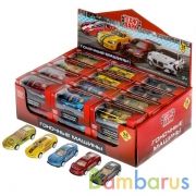 Машина металл ГОНОЧНЫЕ МАШИНЫ 8 см, инерц, ассорт, кор., дисп. Технопарк уп-24шт в кор.2*9уп | фото №0