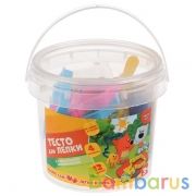 Набор теста для лепки MultiArt с 3 формочками Мимимишки 12 цв.*21 гр, с аксесс. в ведре в кор.3*12шт | фото №0