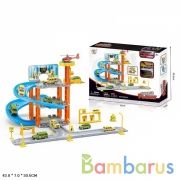 Парковка с аксесс. (2 машинки + вертолет) P9688A-2 в кор. в кор.24шт | фото №0