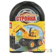 Конструктор "Город мастеров" стройка: экскаватор, 31дет. в банке (русс. уп.) в кор.72шт | фото №0