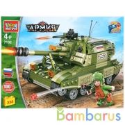 Конструктор "Город мастеров" танк мста, с фигуркой и аксесс., 334дет. в русс. кор. в кор.16шт | фото №0