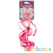 Аксессуары д/девочек ЭНЧЕНТИМАЛС прядь волос на заколке (фуксия) в пак. МИЛАЯ ЛЕДИ уп-10шт в кор50уп | фото №0