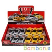 Машина металл "KIA RIO/HYUNDAI SOLARIS" 12см, инерц. в дисплее Технопарк уп-12шт в кор.6уп | фото №0