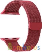 Ремешок Metalband для Apple Watch 42/44mm, миланский сетчатый (Красный) | фото №0