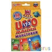 Уномания. Монстрики.Коробка с европодвесом карточки 72 шт. 85х62 мм. Умные игры в кор.50шт | фото №0
