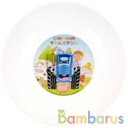 Синий трактор. Тарелка 19,6см  стекло Умка в кор.24шт | фото №0