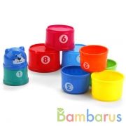 Пирамидка цвет в ассорт. 010 в сетке 36,5*8*8см в кор.4*24шт | фото №0