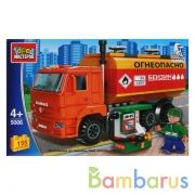 КОНСТРУКТОР "ГОРОД МАСТЕРОВ" КАМАЗ: БЕНЗОВОЗ, С ФИГУРКОЙ, 155 дет. В РУСС. КОР. в кор.2*18шт | фото №0
