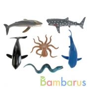 НАБОР ИЗ 6-И МОРСКИХ ЖИВОТНЫХ "ИГРАЕМ ВМЕСТЕ" 10СМ, В АССОРТ. В ПАК. С РУСС. ХЕДЕРОМ в кор.6*24наб | фото №0