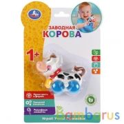 Заводная игрушка корова на блистере (русс. уп.) Умка в кор.2*60шт | фото №0