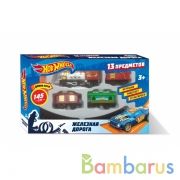 Железная дорога ХОТ ВИЛС длина пути 145, кор.26*16*3,5см ИГРАЕМ ВМЕСТЕ в кор.2*72шт | фото №0