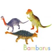 Игрушка пластизоль ДИНОЗАВРЫ 3 шт/пакет ИГРАЕМ ВМЕСТЕ в кор.2*72шт | фото №0