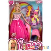 Кукла 29 см София с руки и ноги сгибаются, с беременным единорогом КАРАПУЗ в кор.24шт | фото №0