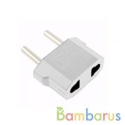 Переходник с китайской на европейскую вилку белый (B) | фото №0