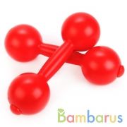 ГАНТЕЛИ ПЛАСТМАССОВЫЕ 0,45КГ (2 ШТ.) ПУСТЫЕ 21 СМ. в кор.25наб | фото №0