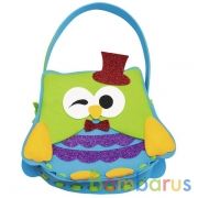 НАБОР ДЛЯ ТВОРЧЕСТВА СУМКА "ВЕСЕЛАЯ СОВА" в кор.8шт | фото №0