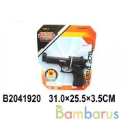 Пистолет на бат. свет+звук 8606B на карт. в кор.192шт | фото №0