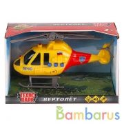 Модель "ВЕРТОЛЕТ МЧС" 19см, пластик, свет+звук, подв. элем. в кор. Технопарк в кор.2*24шт | фото №0