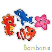 МАКСИ-ПАЗЛ "УМКА" МОРСКИЕ ЖИВОТНЫЕ. МЯГКИЙ (ЕВА) НА БЛИСТЕРЕ (4 ДЕТАЛИ) в кор.35шт | фото №0