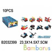 Конструктор пласт. транспорт, 10дет., в ассорт. в кор. в дисплее уп-10шт в кор.60уп | фото №0