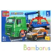 Конструктор "Город мастеров" камаз: эвакуатор, с фигуркой, 175дет. в русс. кор. в кор.2*18шт | фото №0