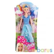 Кукла 29см София принцесса в голубом платье, с аксесс. на блистере (русс. уп.) Карапуз в кор.2*48шт | фото №0