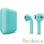 Беспроводные наушники Apple AirPods 2 Color (без беспроводной зарядки чехла) Бирюзовый | фото №0